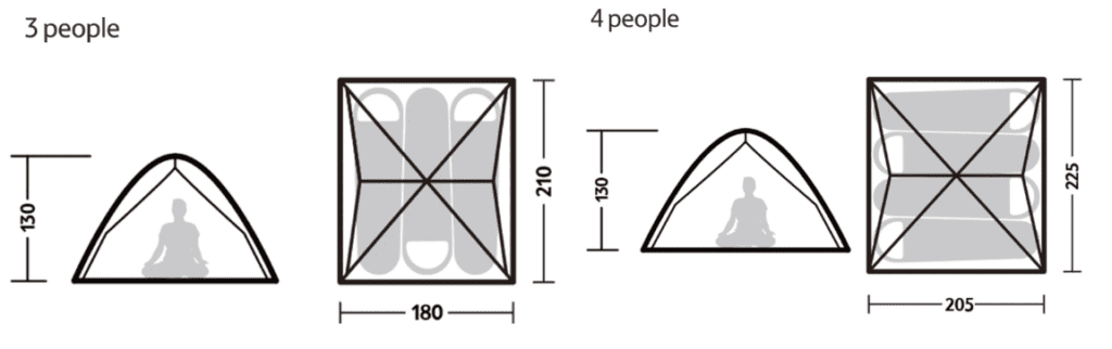 Tenda Dobrável Ultraleve: Especificações