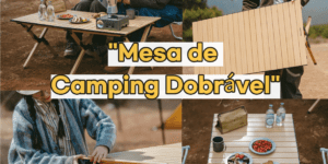 Mesa de Camping Dobrável