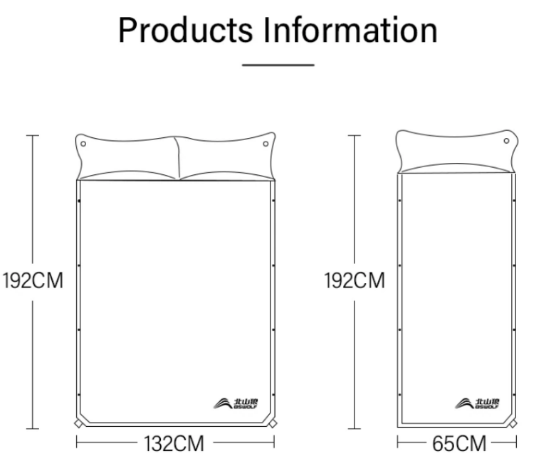 Colchão de Camping Autoinflável: Especificações