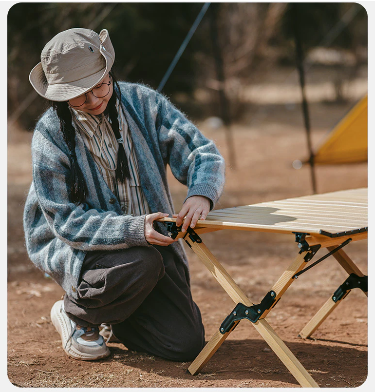  Mesa de Camping Dobrável